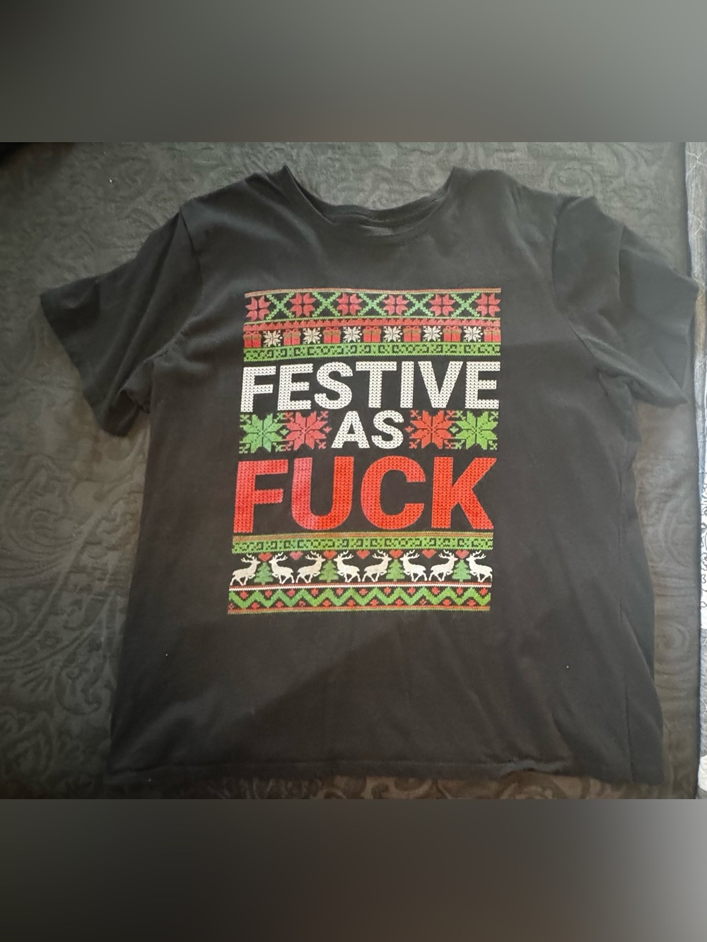 Festive AF Shirt Women’s XXL Christmas Holiday Shirt